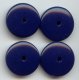 NAVY BLUE 5X18MM ROUND SPACER DISC BEADS - Lot of 12