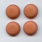 16mm. BROWN WASH ROUND CABOCHONS - Lot of 48