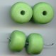 MATTE GREEN WASH 12X18MM DONUT SPACER BEADS - Lot of 12