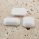 White Opaque Faceted - 18x13mm. Octagon Cabochons - Lots of 144