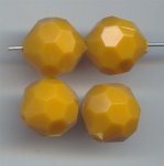 OCKER 14MM ROUND FACETED BEADS - Lot of 12