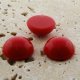 Red Opaque - 11mm. Round Domed Cabochons - Lots of 144