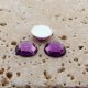 Light Amethyst Faceted - 5mm Round Cabochons - Lots of 144