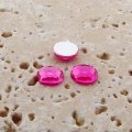 Pink Jewel Faceted - 5mm. Round Cabochons - Lots of 144
