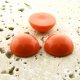 Coral Opaque - 9mm. Round Domed Cabochons - Lots of 144