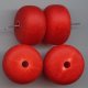 RED MATTE WASH 16X24MM DONUT SPACER BEADS - Lot of 12