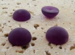 13mm. PURPLE MATTE MARBLE ROUND CABOCHONS - Lot of 48