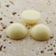 Ivory Opaque - 9mm. Round Domed Cabochons - Lots of 144