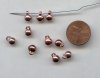 6MM COPPER COATED 1-LOOP ROUND PENDANTS - Lot of 12