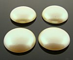 14MM CULTURA LOW DOME PEARL ROUND CABOCHONS - Lot of 144