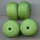 GREEN MATTE WASH 16X24MM DONUT SPACER BEADS - Lot of 12