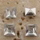 Crystal Jewel - 6x6mm. Square Faceted Gem Jewels - Lots of 144