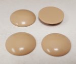 TAUPE - 28mm. ROUND SMOOTH DOMED CABOCHONS- Lots of 12