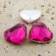 Rose Jewel - 18mm. Heart Faceted Gem Jewels - Lots of 144