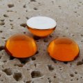 Madeira Topaz Jewel - 25mm. Round Domed Cabochons - Lots of 72
