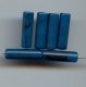 PETROL MARBLE 20X7MM STICK TUBE BEADS - Lot of 12