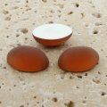 Topaz Matte Frosted - 40x30mm. Oval Domed Cabochons - Lots of 12