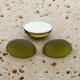 Olivine Matte Frosted - 25x18mm. Oval Cabochons - Lots of 72