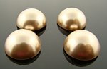 18MM BRONZE HIGH DOME PEARL ROUND CABOCHONS - Lot of 144