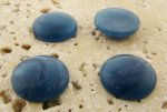 15mm. CAPRI MATTE MARBLE ROUND CABOCHONS - Lot of 48