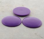 Opaque Lilac - 28mm. Round Domed Cabochons - Lots of 12