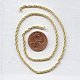 ROPE BRASS 2MM. VINTAGE CHAIN - PRICED PER FOOT